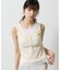 【WEB限定】カップ付き小花柄レイヤード風タンクトップ