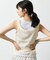 【WEB限定】カップ付き小花柄レイヤード風タンクトップ