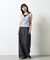 【WEB限定】カップ付き小花柄レイヤード風タンクトップ