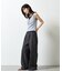 【WEB限定】カップ付き小花柄レイヤード風タンクトップ