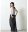【WEB限定】カップ付き小花柄レイヤード風タンクトップ