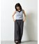 【WEB限定】カップ付き小花柄レイヤード風タンクトップ