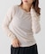 【WEB限定】袖シャーリングシアーロングTシャツ
