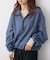 【WEB限定】袖シャーリングシアーロングTシャツ