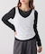 【WEB限定】袖シャーリングシアーロングTシャツ