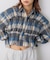 【WEB限定】先染めビエラ起毛チェックシャーリングシャツ