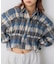 【WEB限定】先染めビエラ起毛チェックシャーリングシャツ