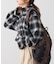 【WEB限定】先染めビエラ起毛チェックシャーリングシャツ