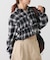 【WEB限定】先染めビエラ起毛チェックシャーリングシャツ