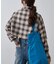 【WEB限定】シアービエラチェックフロントシャーリングシャツ