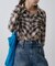 【WEB限定】シアービエラチェックフロントシャーリングシャツ