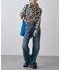 【WEB限定】シアービエラチェックフロントシャーリングシャツ