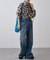 【WEB限定】シアービエラチェックフロントシャーリングシャツ