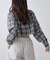 【WEB限定】シアービエラチェックフロントシャーリングシャツ