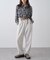 【WEB限定】シアービエラチェックフロントシャーリングシャツ