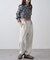 【WEB限定】シアービエラチェックフロントシャーリングシャツ
