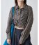 【WEB限定】シアービエラチェックフロントシャーリングシャツ