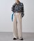 【WEB限定】シアービエラチェックフロントシャーリングシャツ