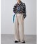 【WEB限定】シアービエラチェックフロントシャーリングシャツ