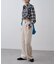 【WEB限定】シアービエラチェックフロントシャーリングシャツ
