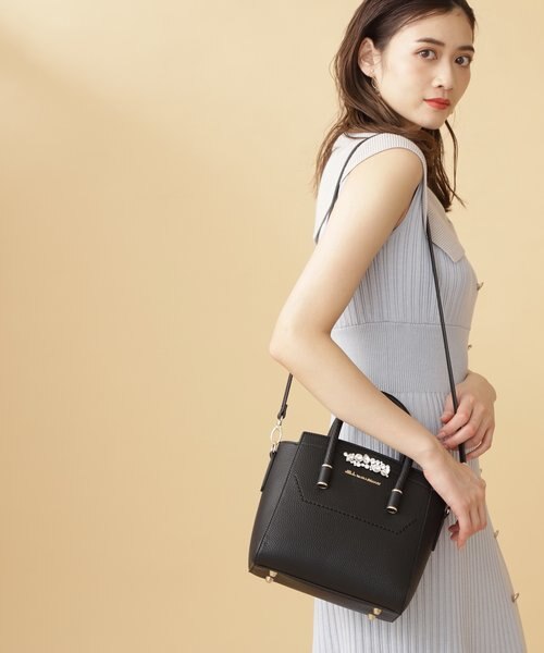 JILL by JILL STUART ビジューロイヤルトート ブラック JILL by STUART トートバッグ ビジューロイヤルミニ レディース