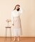 シフォン切替マーメイドスカート