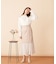 シフォン切替マーメイドスカート