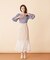 シフォン切替マーメイドスカート