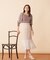 シフォン切替マーメイドスカート