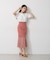 シフォン切替マーメイドスカート