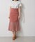 シフォン切替マーメイドスカート