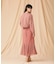 シフォン切替マーメイドスカート