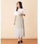 シフォン切替マーメイドスカート