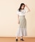 シフォン切替マーメイドスカート