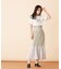 シフォン切替マーメイドスカート