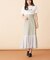 シフォン切替マーメイドスカート