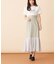 シフォン切替マーメイドスカート