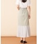 シフォン切替マーメイドスカート