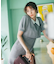 レイヤード風襟付ワンピース