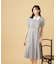 レイヤード風襟付ワンピース