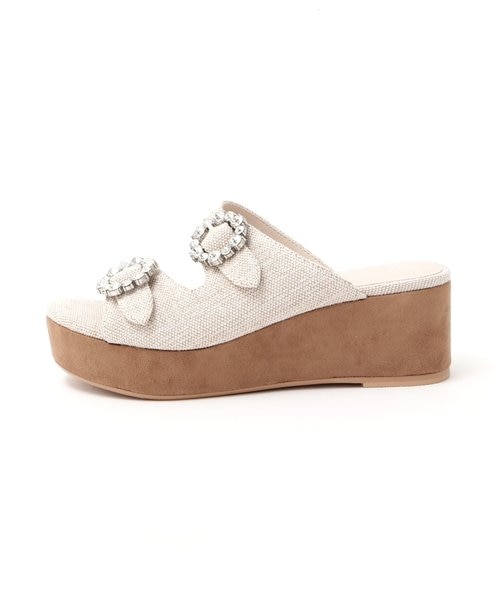新品　美品　完売人気JILL STUART ビジュー付きサンダル Mサイズ JILL by JILLSTUART - JILLbyJILLSTUART ビジュー付きサンダル M