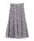 シャドーフラワープリントスカート