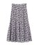 シャドーフラワープリントスカート