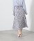 シャドーフラワープリントスカート
