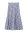 シャドーフラワープリントスカート