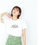 シシュウロゴTシャツ　WEB限定カラー：バイカラー　ラベンダー