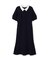 フロントスリットエリツキレイヤードワンピース