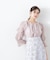 シアーラッフルブラウス