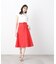 フロントボタンセミフレアスカート