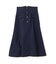 フロントボタンセミフレアスカート